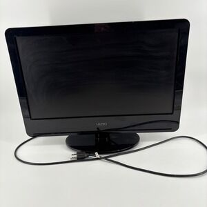 Vizio TV 22" Black VA220E 1080p LCD HDTV HDMI PC Monitor Works Good Retro Gaming